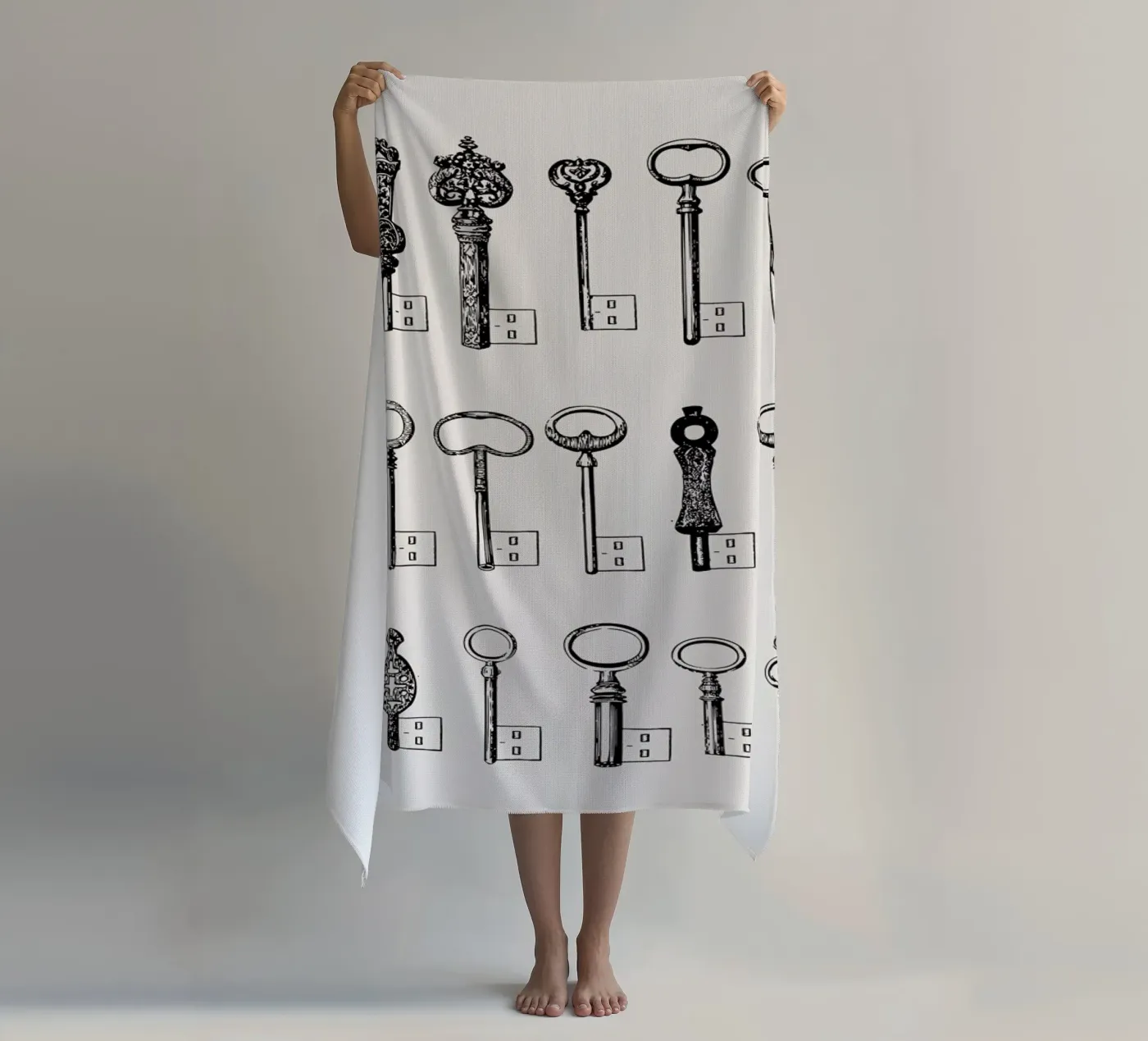 USB keys strandhanddoek van Florent Bodart