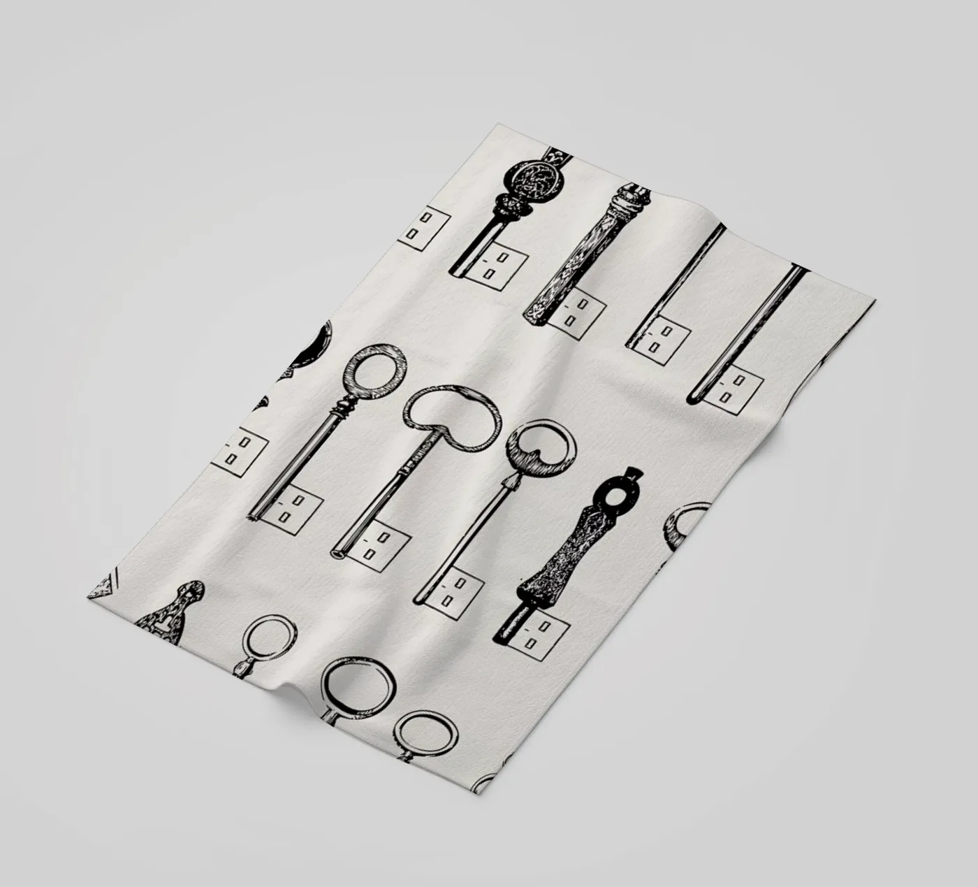 USB keys strandhanddoek van Florent Bodart