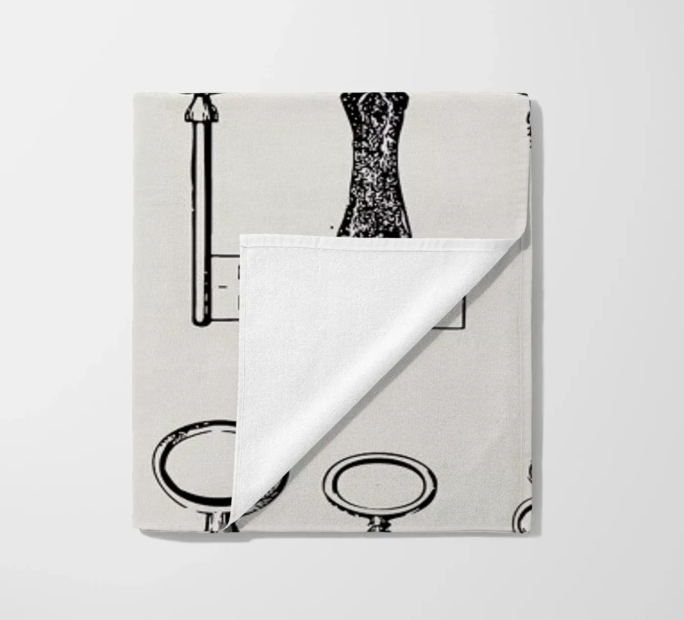 USB keys strandhanddoek van Florent Bodart