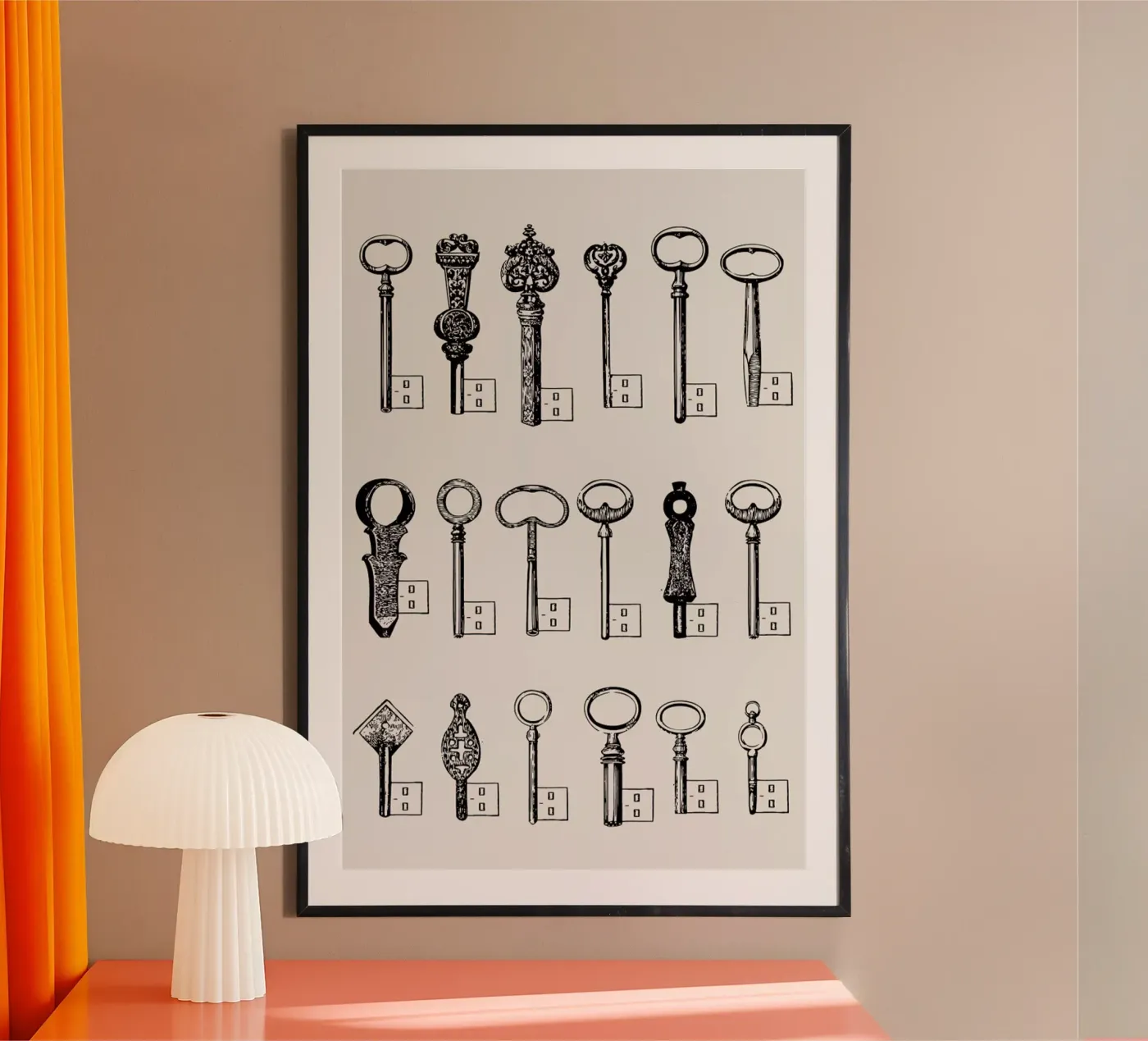 USB keys poster van Florent Bodart