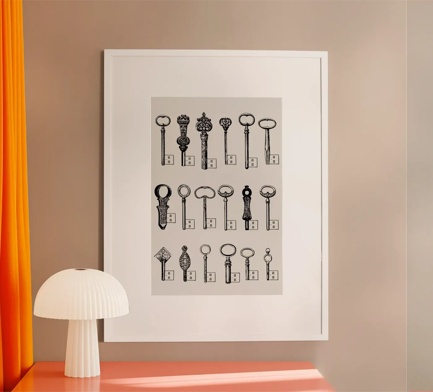 USB keys poster van Florent Bodart