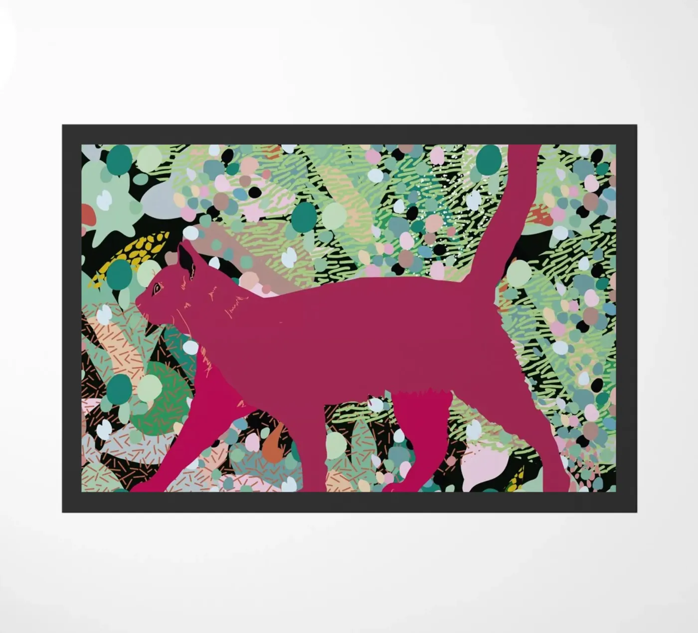 Catgenta deurmat van Mariery Young