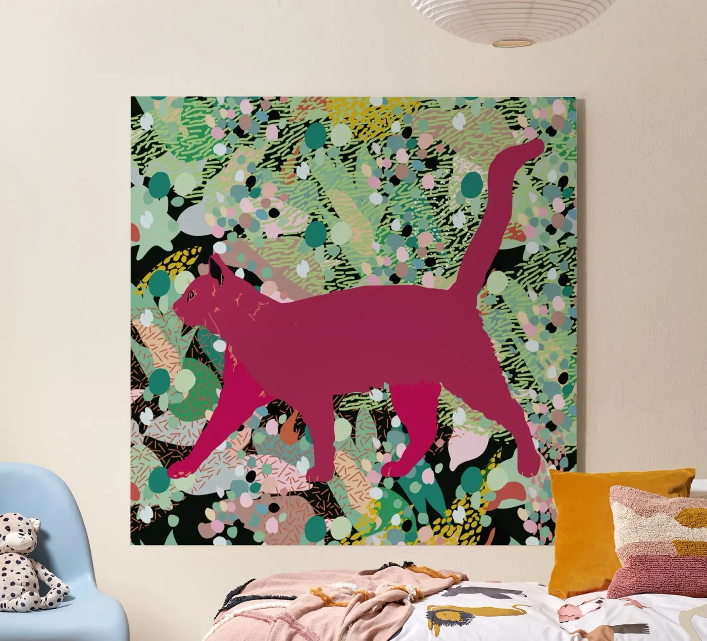 Catgenta Acryl-Glas von Mariery Young