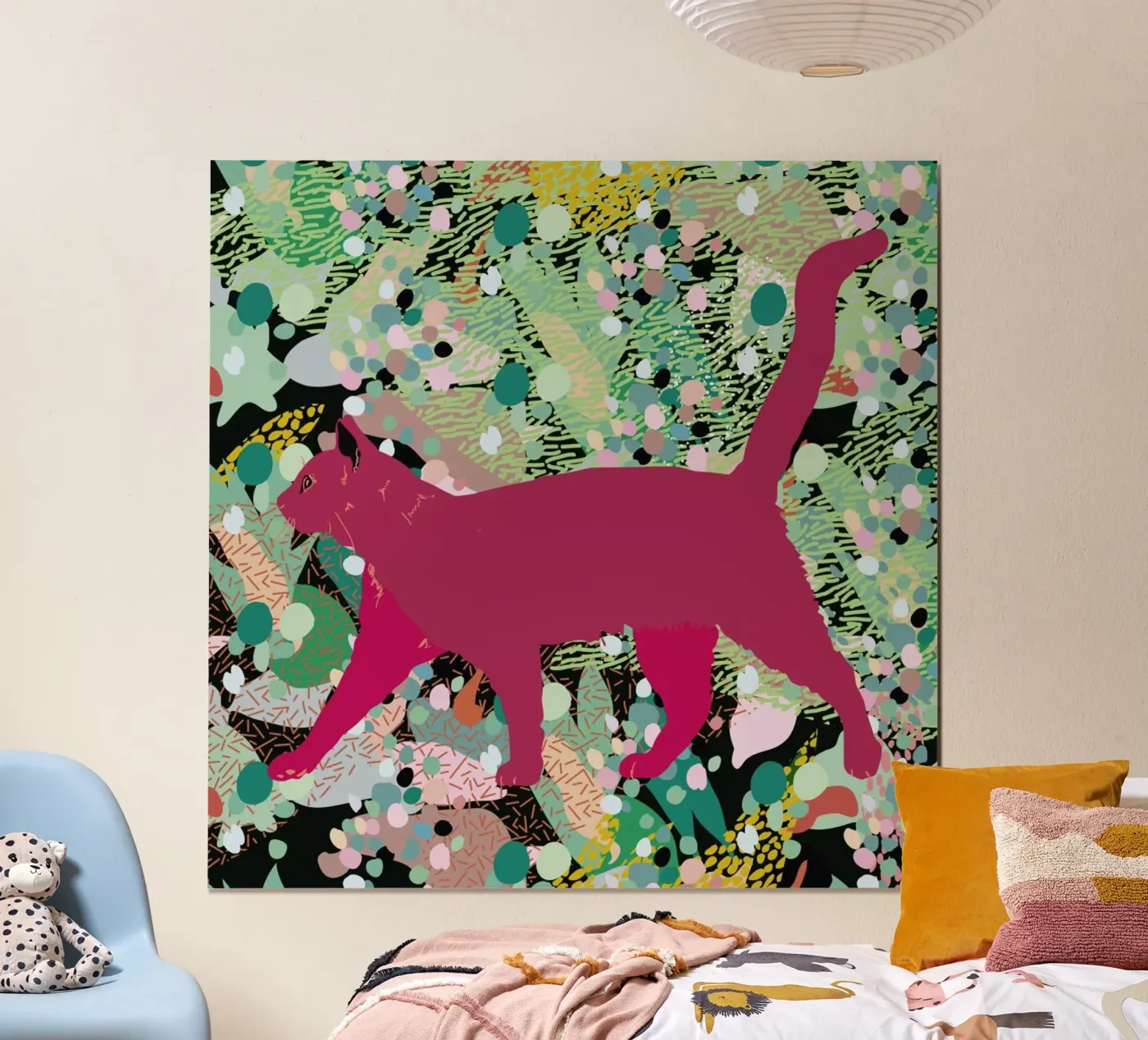 Catgenta poster by Mariery Young