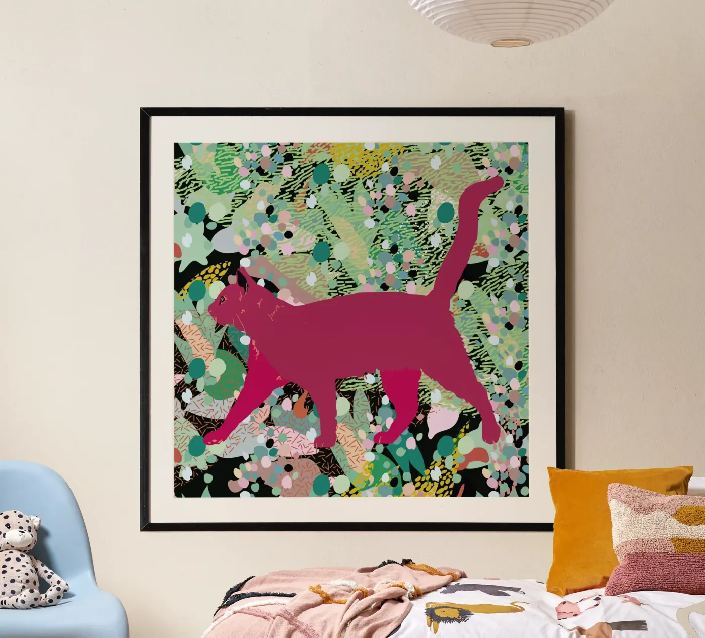 Catgenta poster by Mariery Young