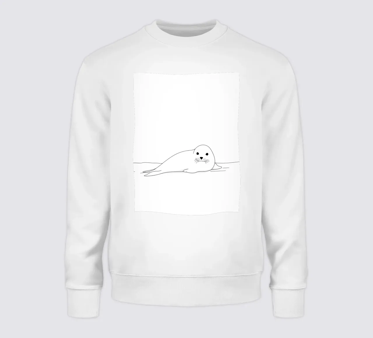 Sigillo Line Art minimalista felpa da Viv Line Art