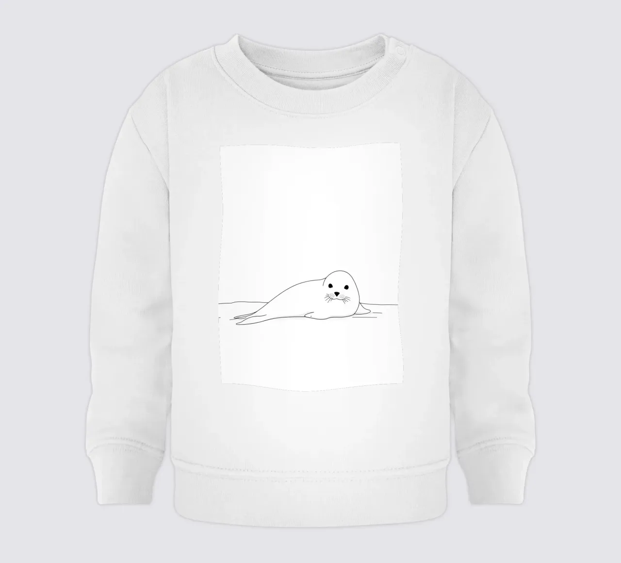 Sigillo Line Art minimalista felpa neonato da Viv Line Art