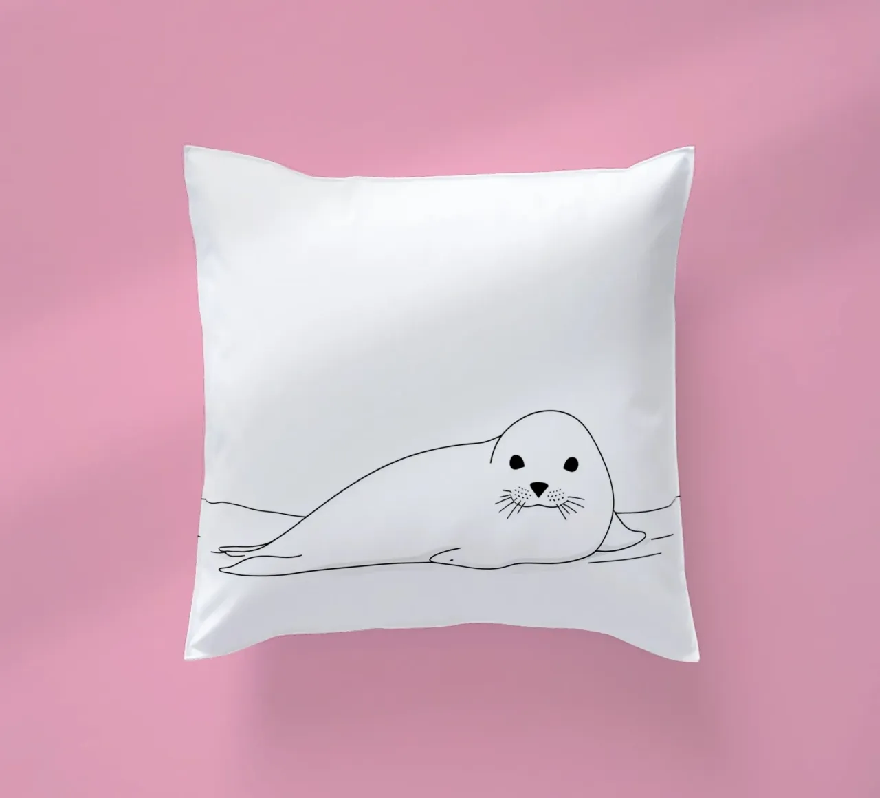 Sigillo Line Art minimalista cuscino da Viv Line Art