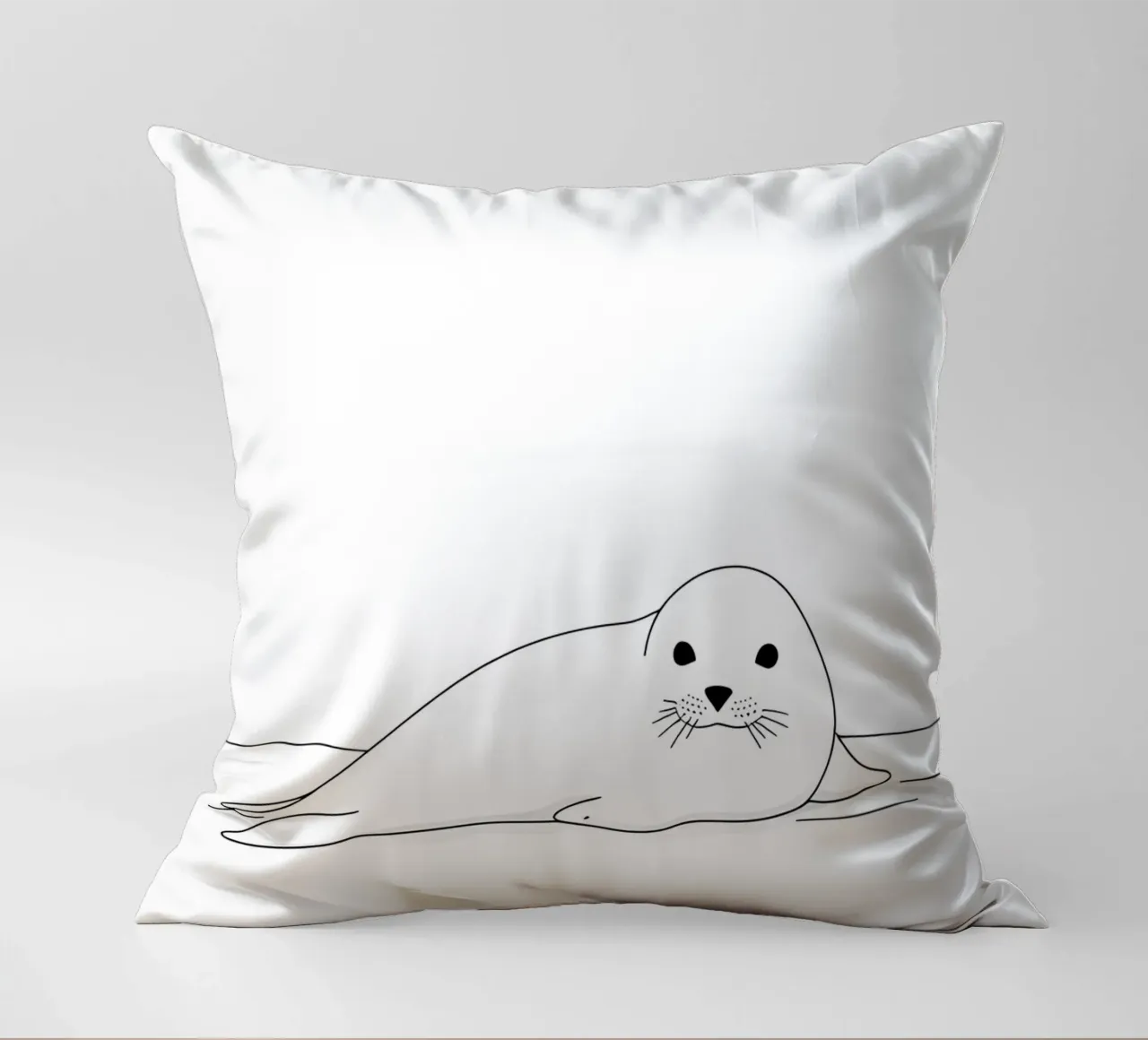 Sigillo Line Art minimalista cuscino da Viv Line Art