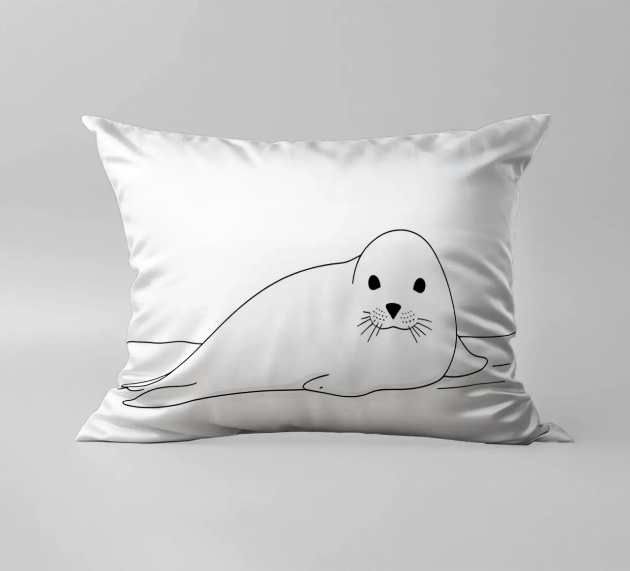 Sigillo Line Art minimalista cuscino da Viv Line Art