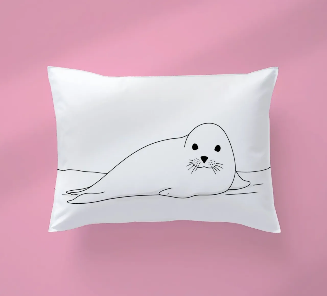 Sigillo Line Art minimalista cuscino da Viv Line Art