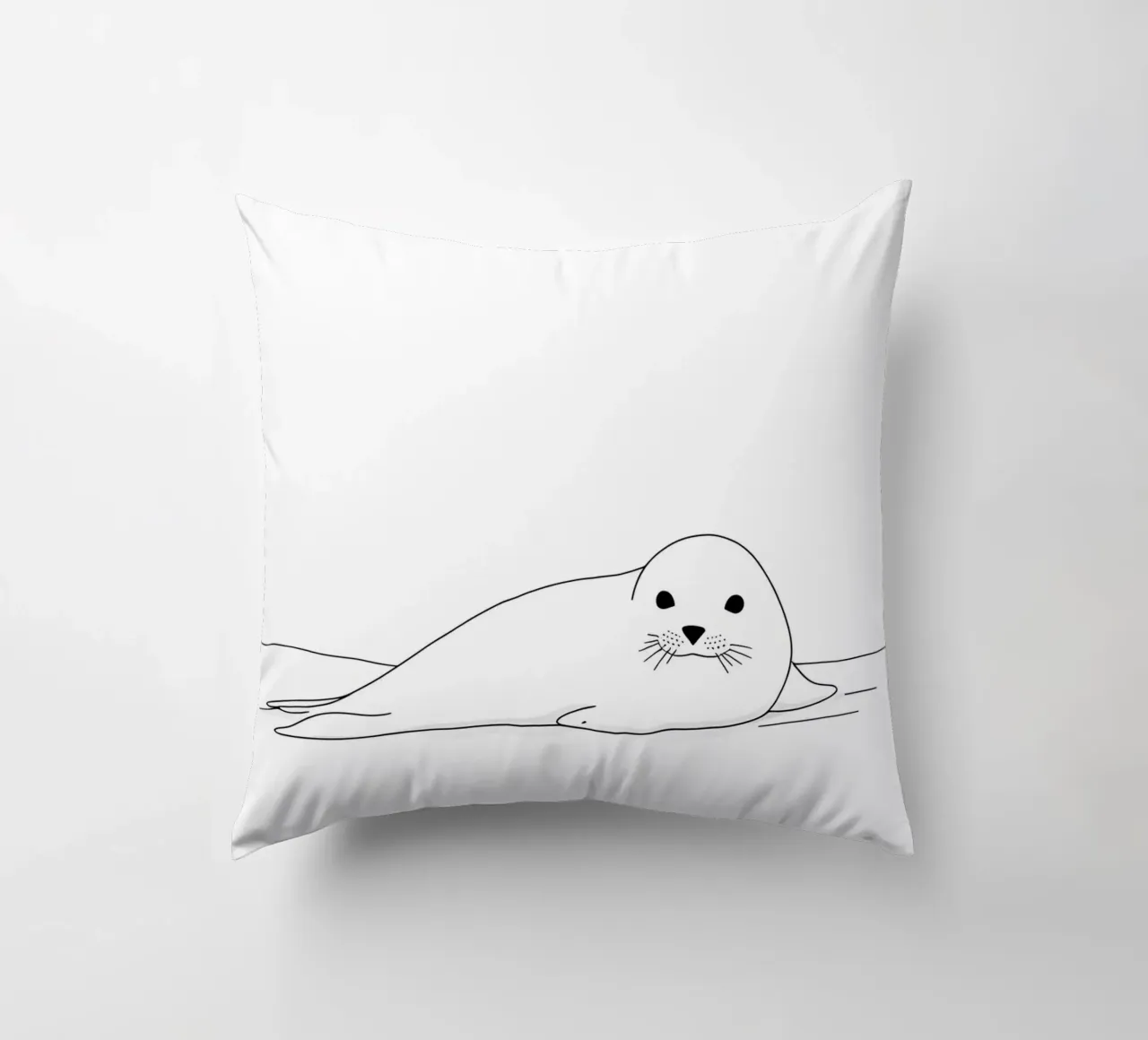 Sigillo Line Art minimalista cuscino da Viv Line Art