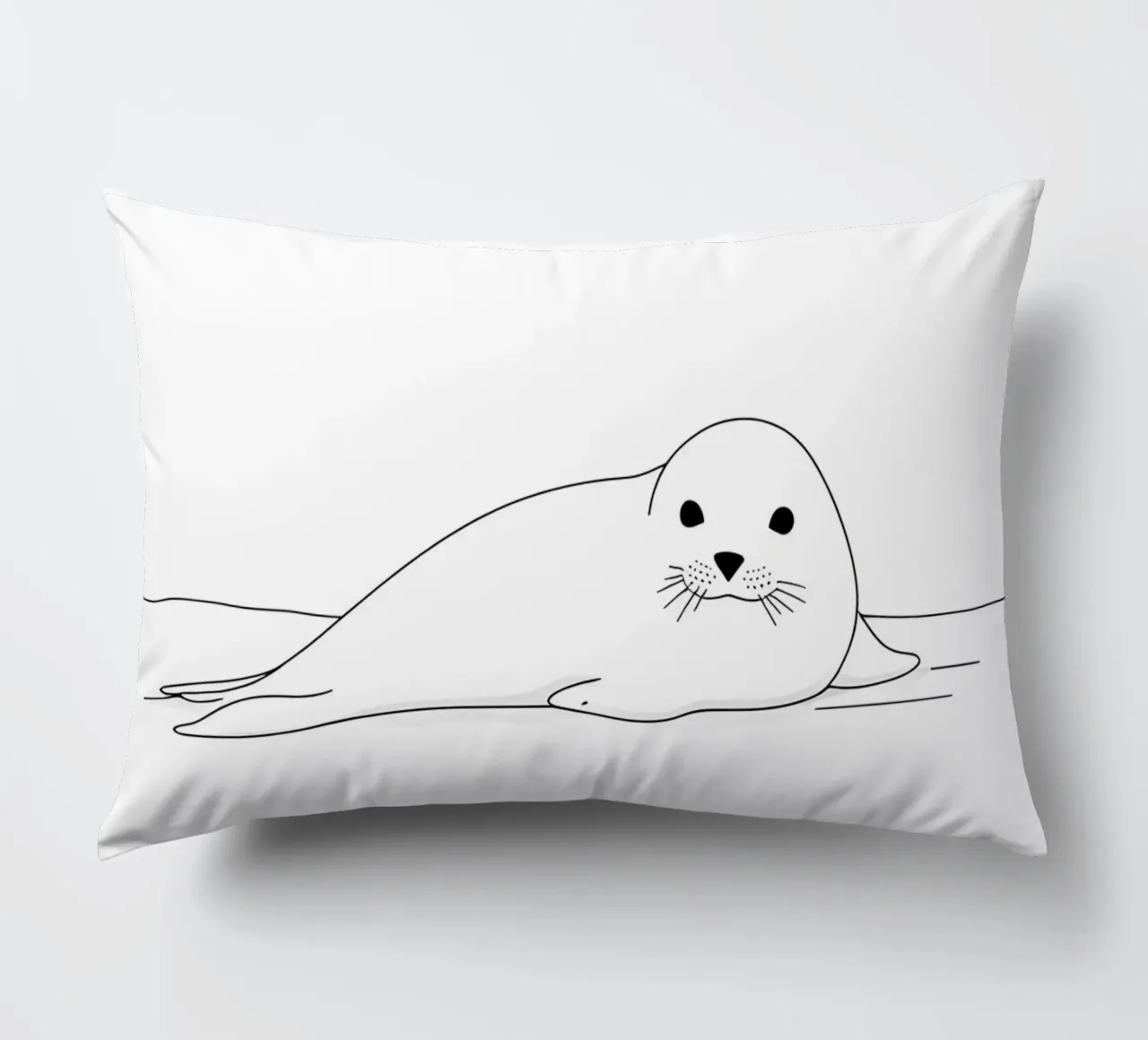 Sigillo Line Art minimalista cuscino da Viv Line Art