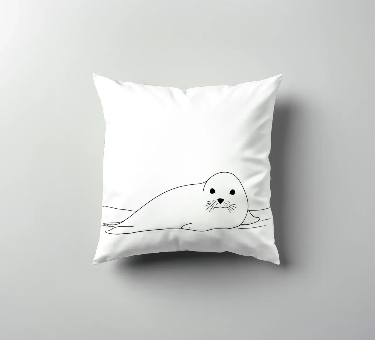 Sigillo Line Art minimalista cuscino da Viv Line Art