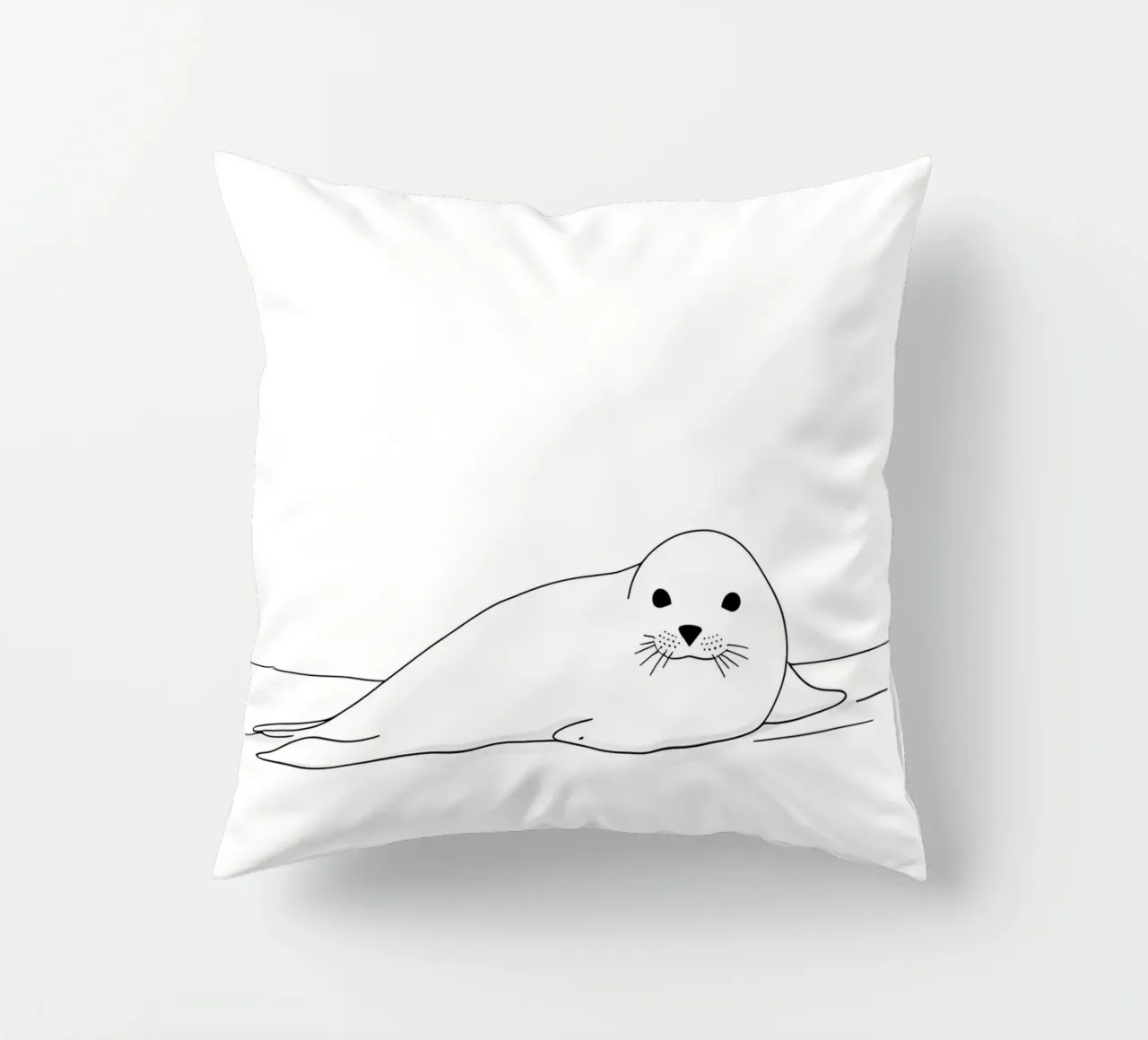 Sigillo Line Art minimalista cuscino da Viv Line Art