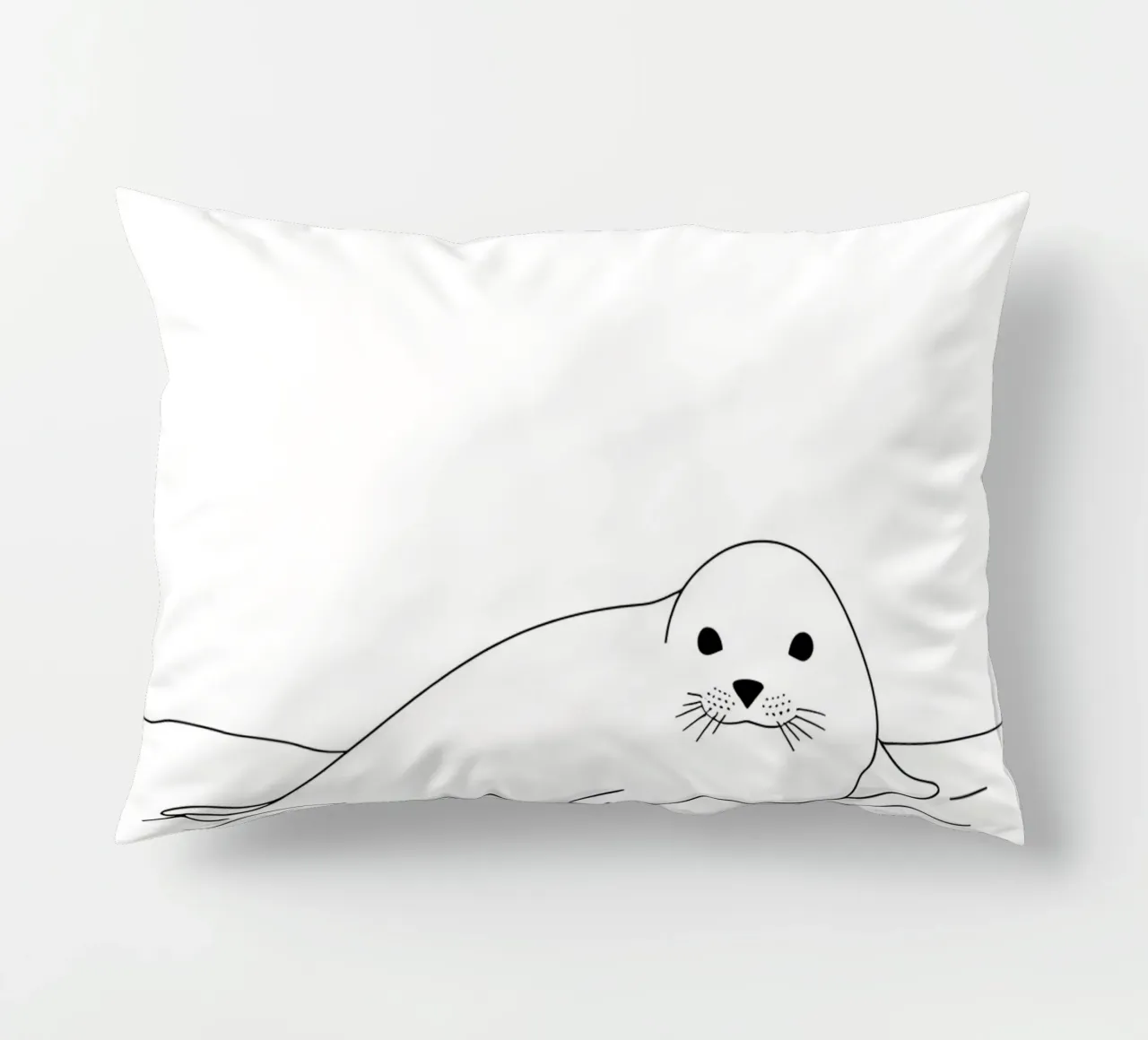 Sigillo Line Art minimalista cuscino da Viv Line Art