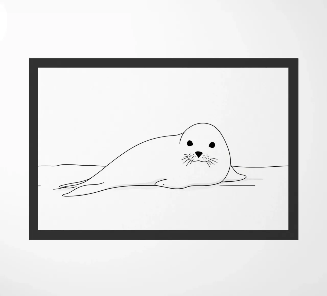 Sigillo Line Art minimalista zerbino da Viv Line Art