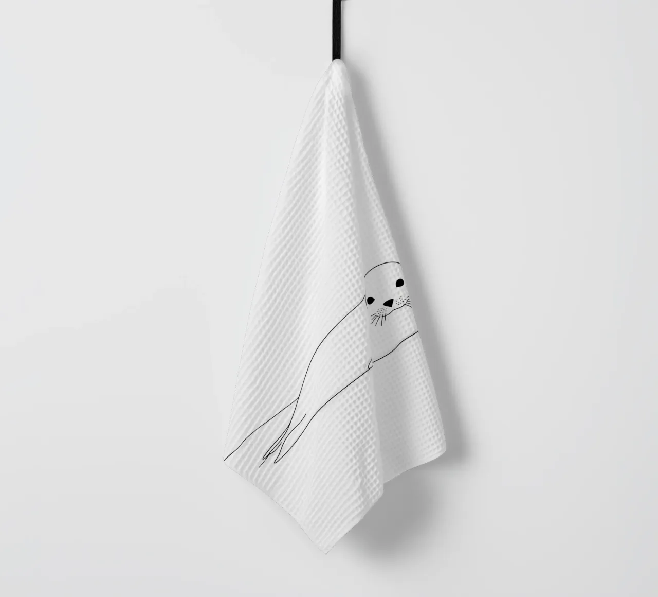 Sigillo Line Art minimalista canovaccio da cucina da Viv Line Art