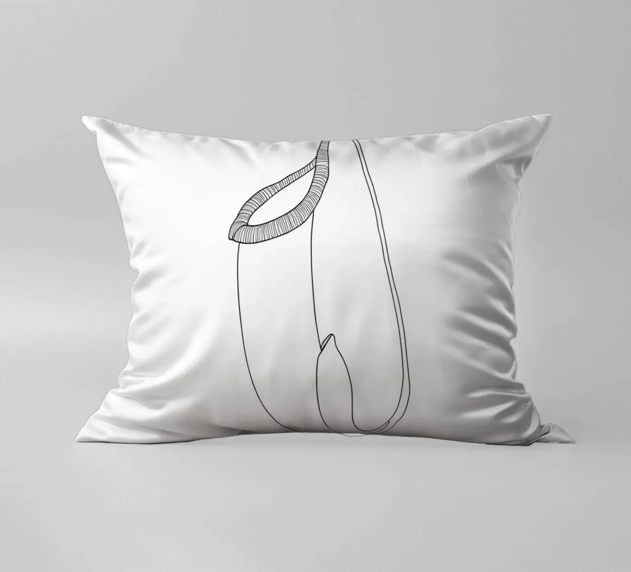 Pianta Brocca Line Art minimalista cuscino da Viv Line Art