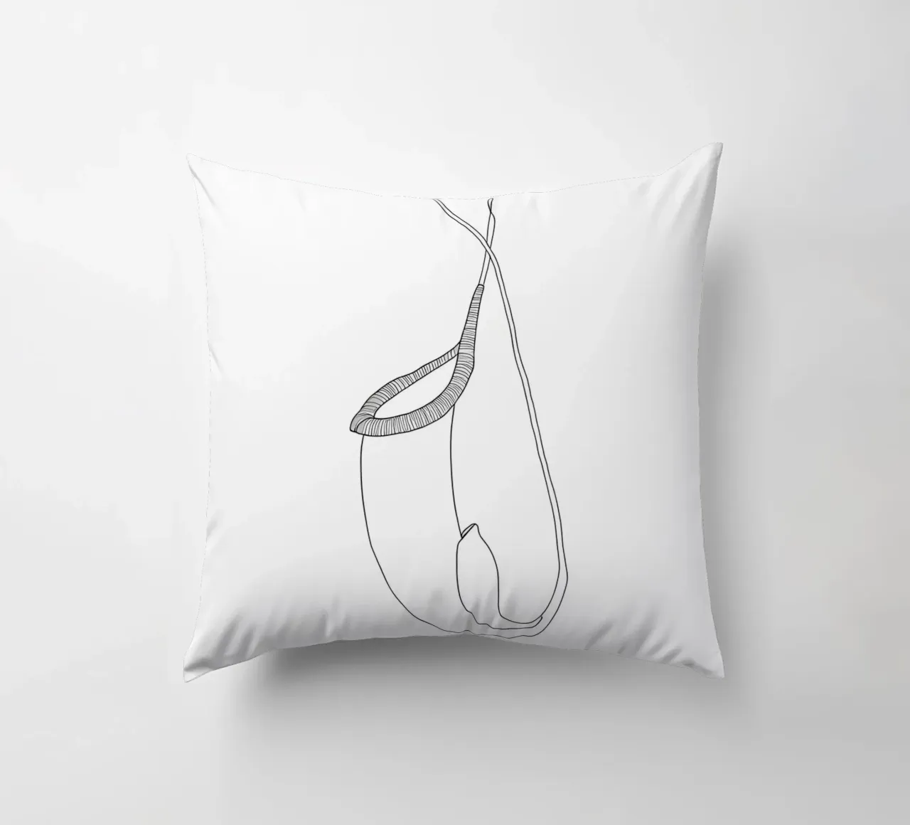 Pianta Brocca Line Art minimalista cuscino da Viv Line Art