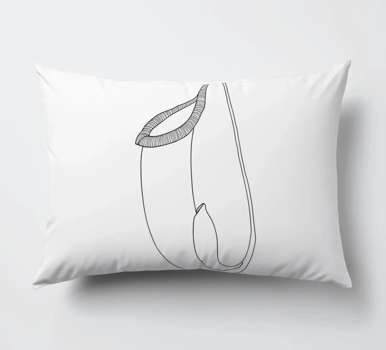 Pianta Brocca Line Art minimalista cuscino da Viv Line Art