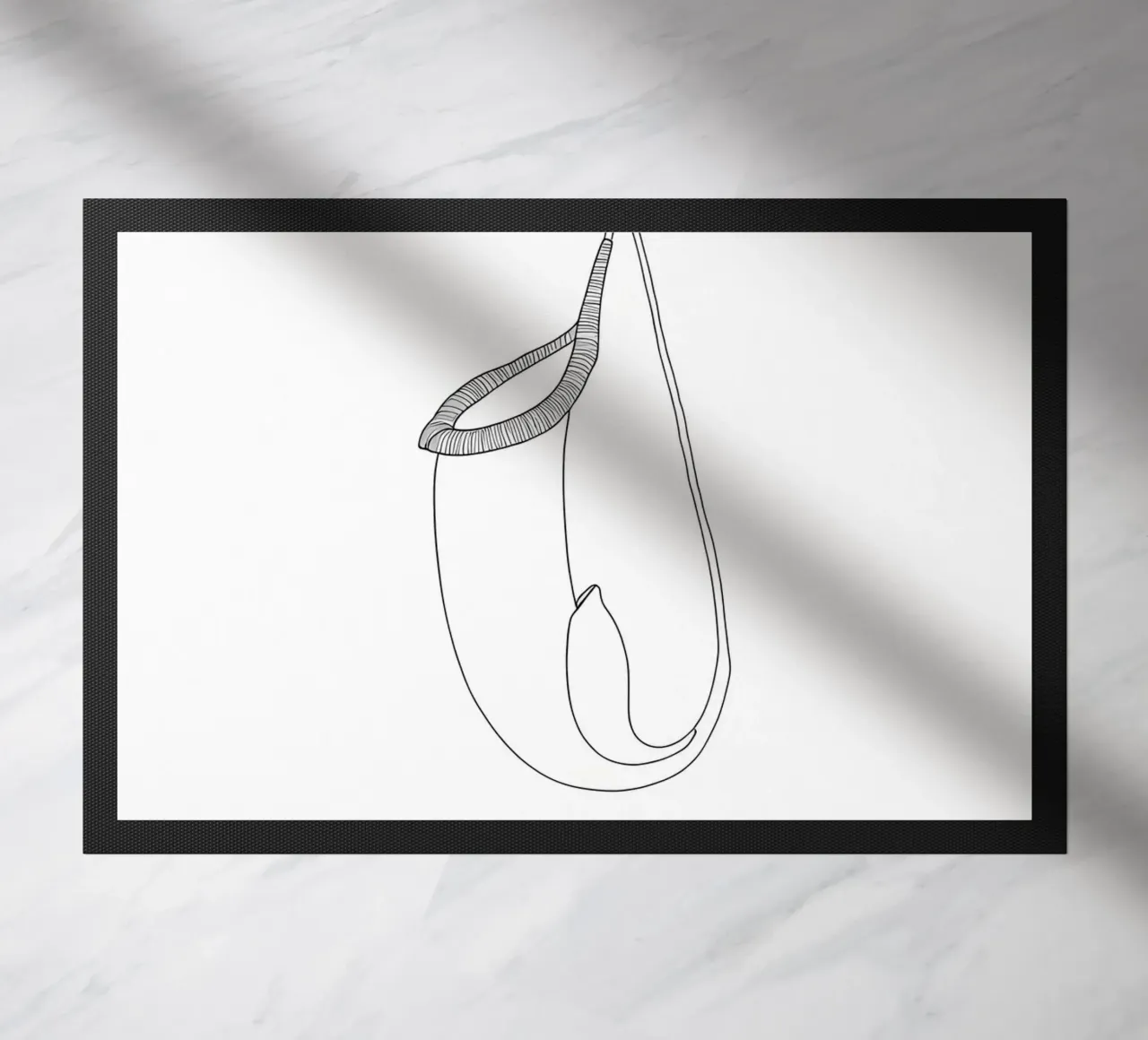Pianta Brocca Line Art minimalista zerbino da Viv Line Art