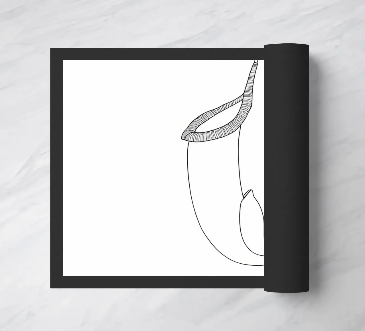 Pianta Brocca Line Art minimalista zerbino da Viv Line Art