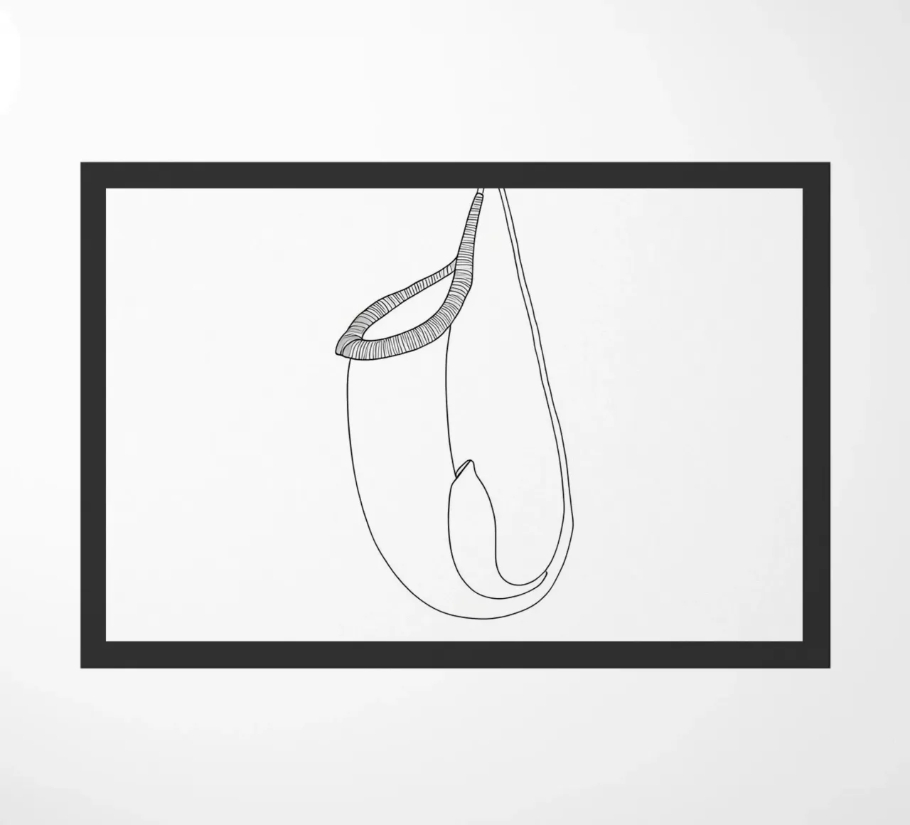 Pianta Brocca Line Art minimalista zerbino da Viv Line Art