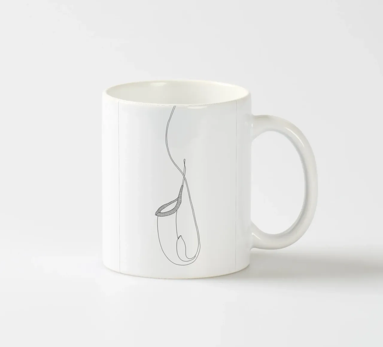 Pianta Brocca Line Art minimalista tazza in ceramica da Viv Line Art