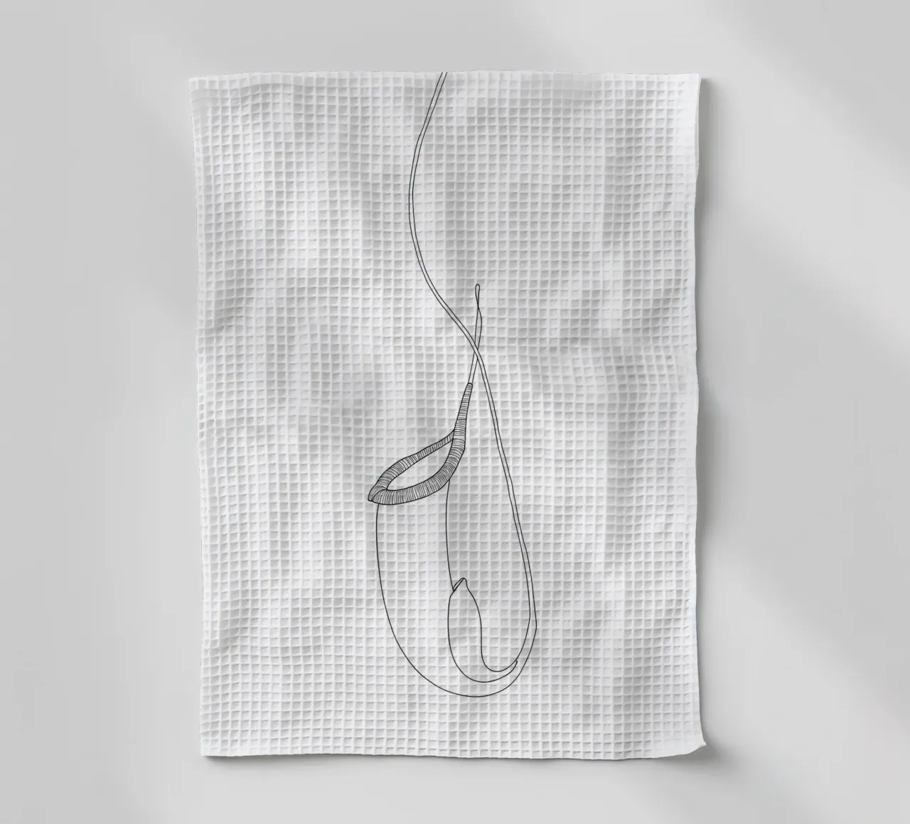 Pianta Brocca Line Art minimalista canovaccio da cucina da Viv Line Art