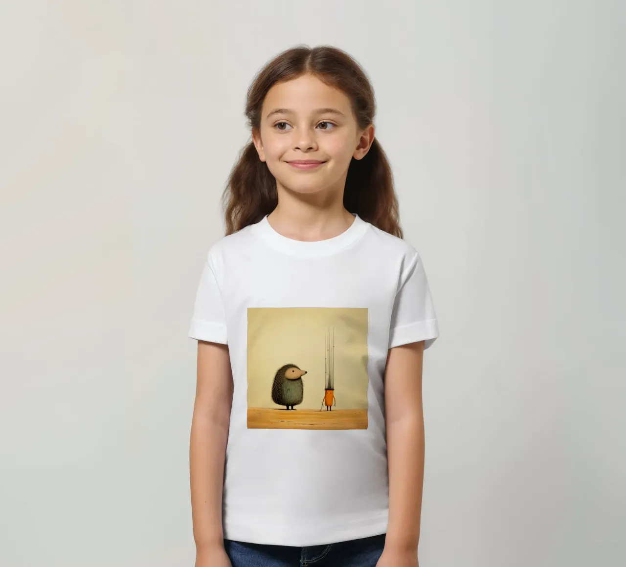 Minimal Porcupine 2 t-shirt bambini da Minimal Animal Art