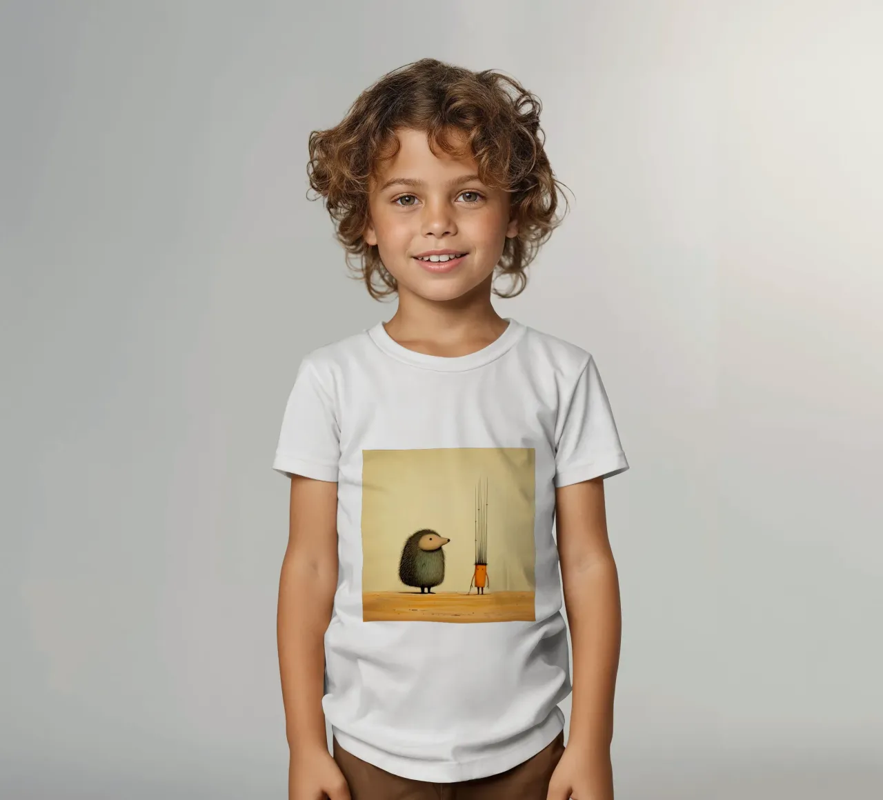 Minimal Porcupine 2 t-shirt bambini da Minimal Animal Art