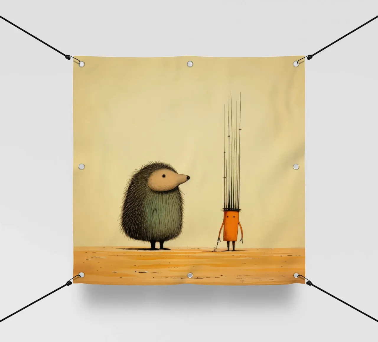 Minimal Porcupine 2 telo in pvc da Minimal Animal Art