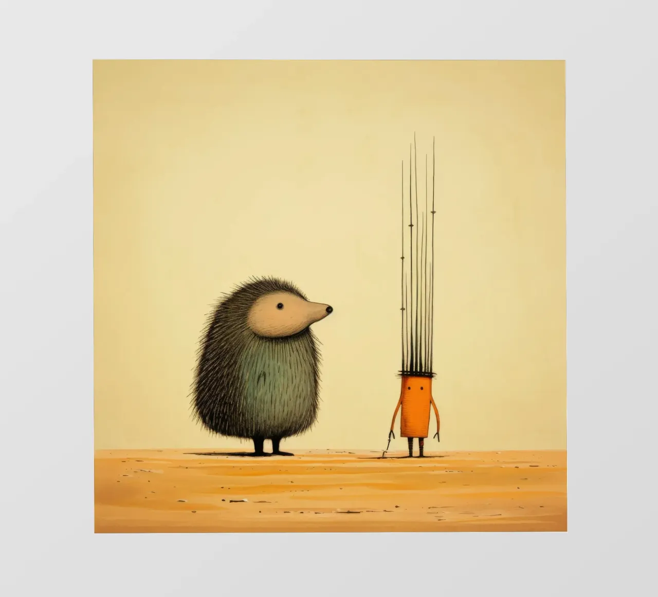 Minimal Porcupine 2 telo in pvc da Minimal Animal Art