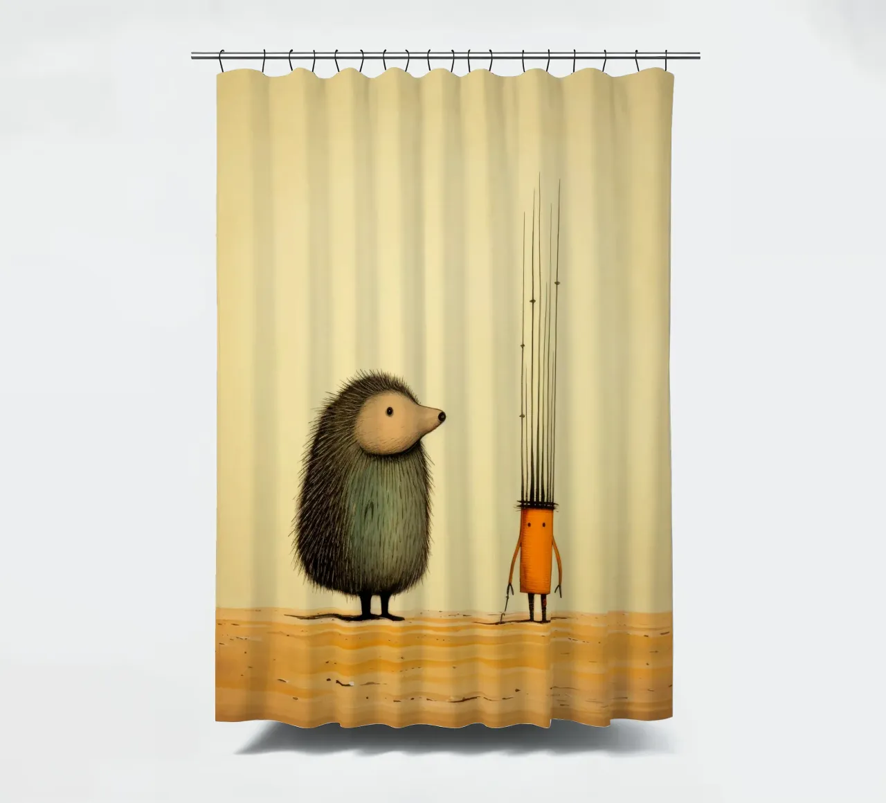 Minimal Porcupine 2 tenda da doccia da Minimal Animal Art