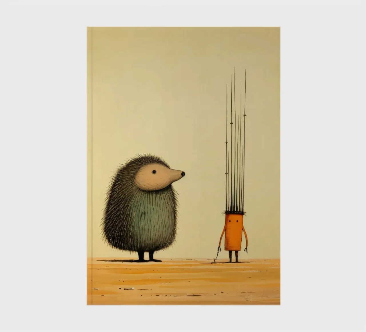 Minimal Porcupine 2 diario da Minimal Animal Art