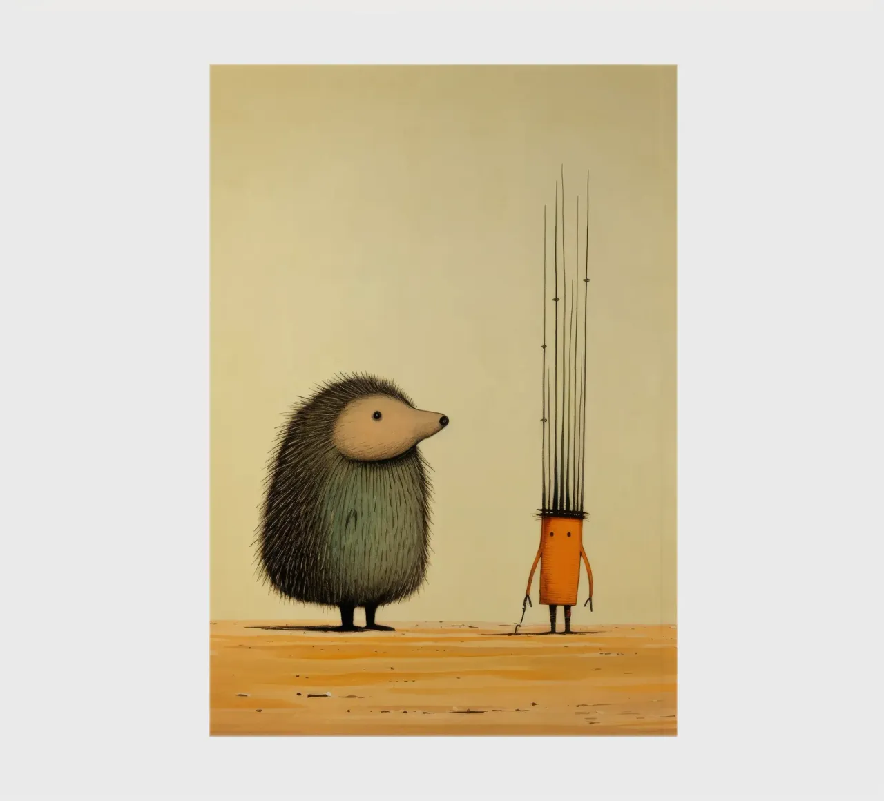 Minimal Porcupine 2 diario da Minimal Animal Art