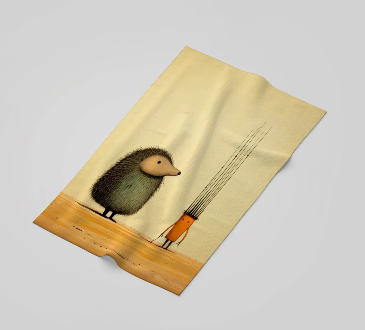 Minimal Porcupine 2 telo mare da Minimal Animal Art