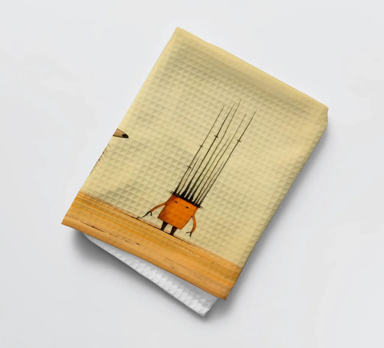 Minimal Porcupine 2 canovaccio da cucina da Minimal Animal Art