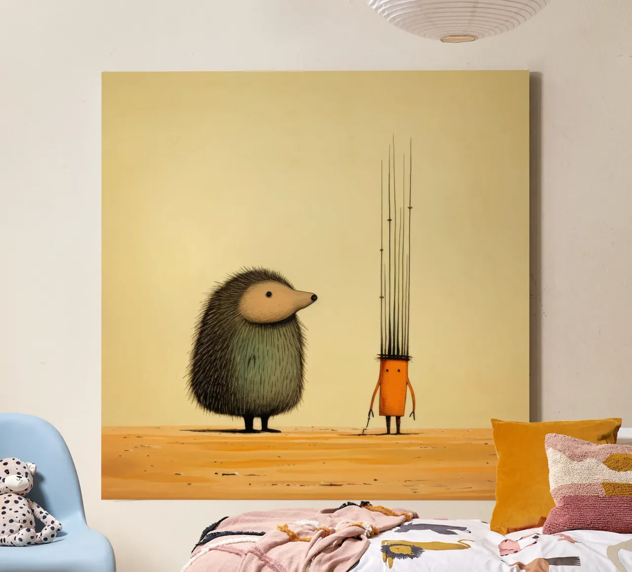 Minimal Porcupine 2 tela da Minimal Animal Art