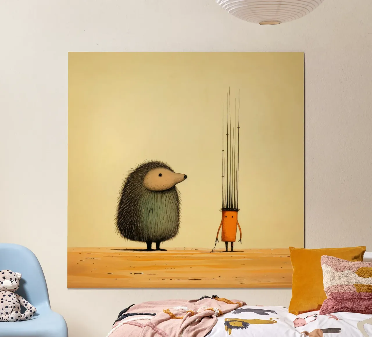 Minimal Porcupine 2 carta hahnemühle da Minimal Animal Art