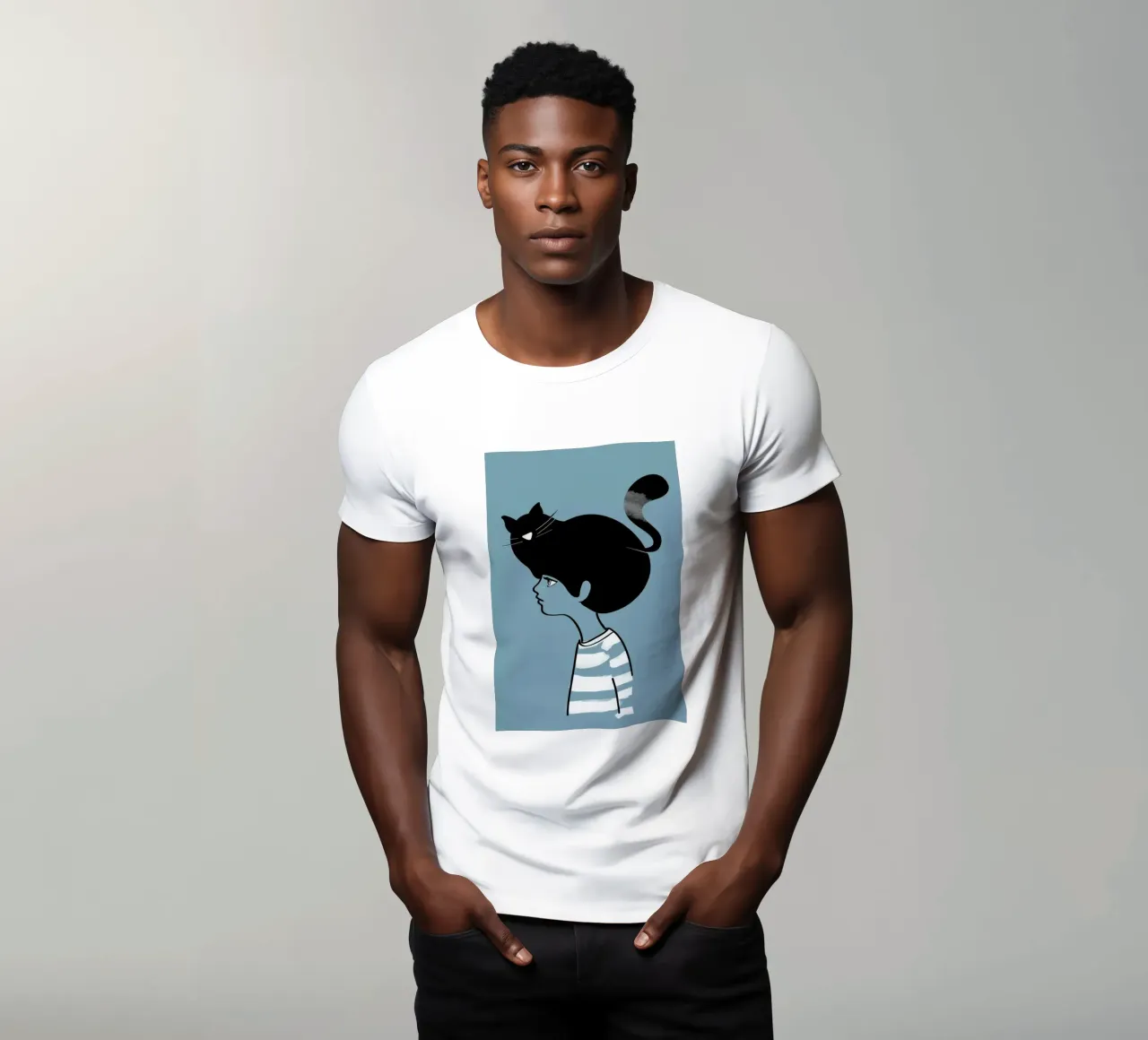 Cat Head t-shirt da Doozal