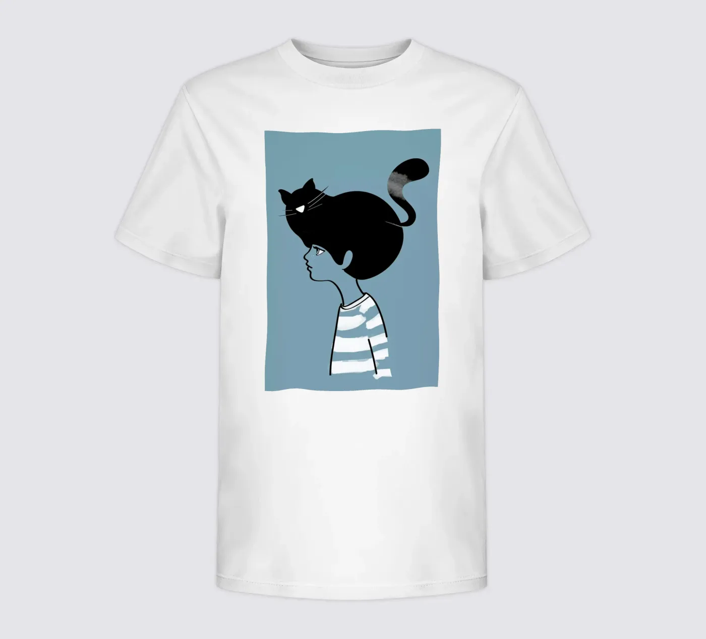 Cat Head t-shirt bambini da Doozal