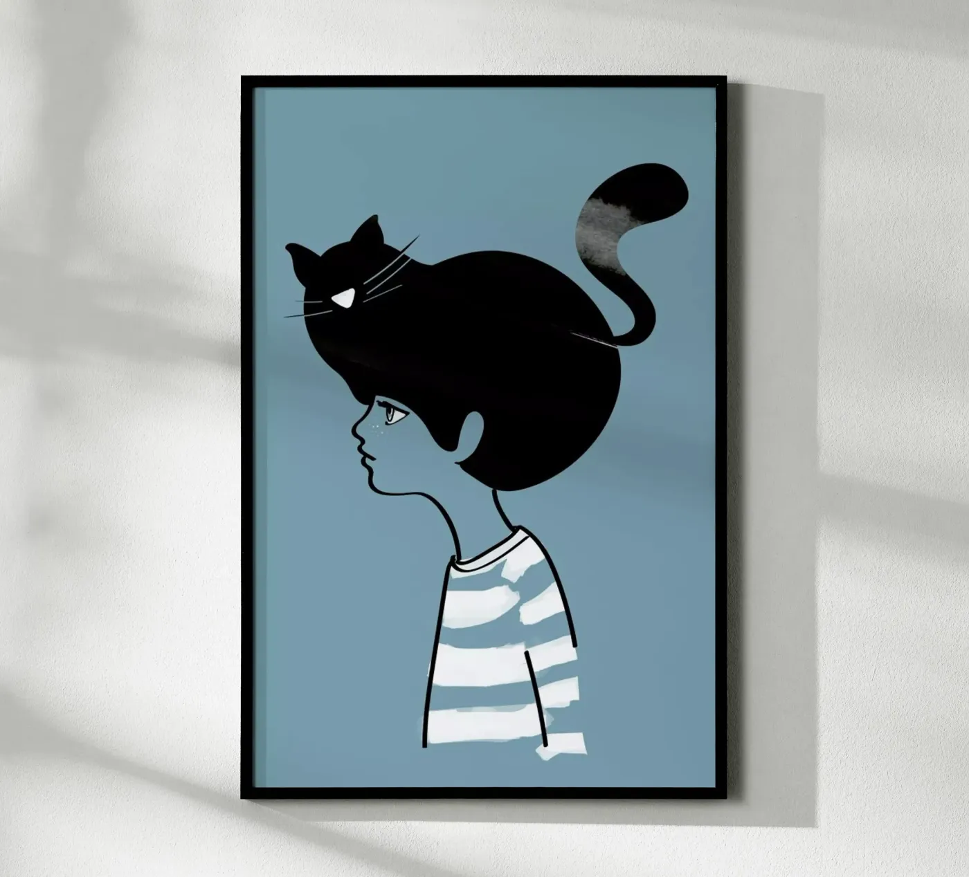 Cat Head poster by Doozal