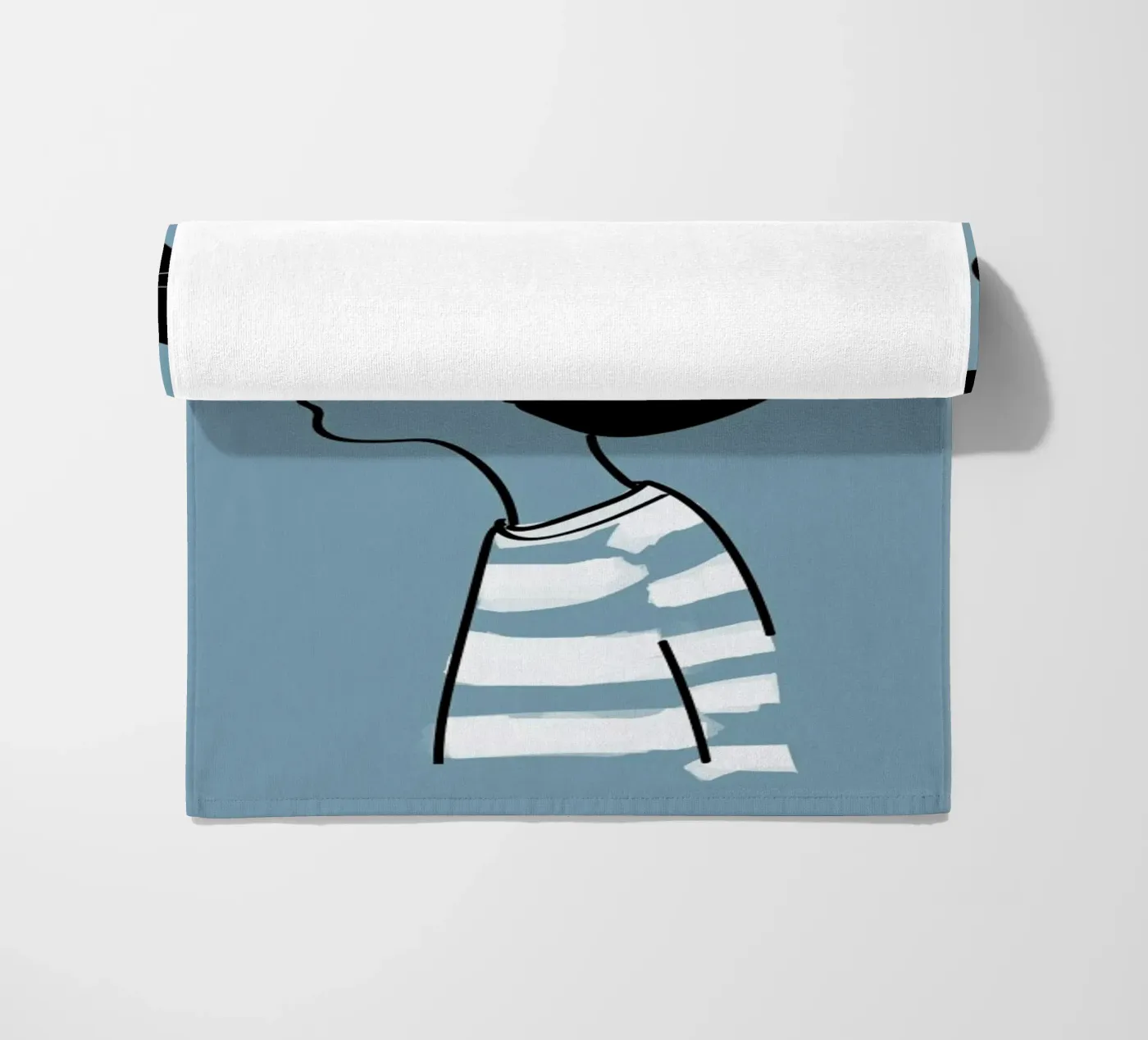 Cat Head beach towel by Doozal