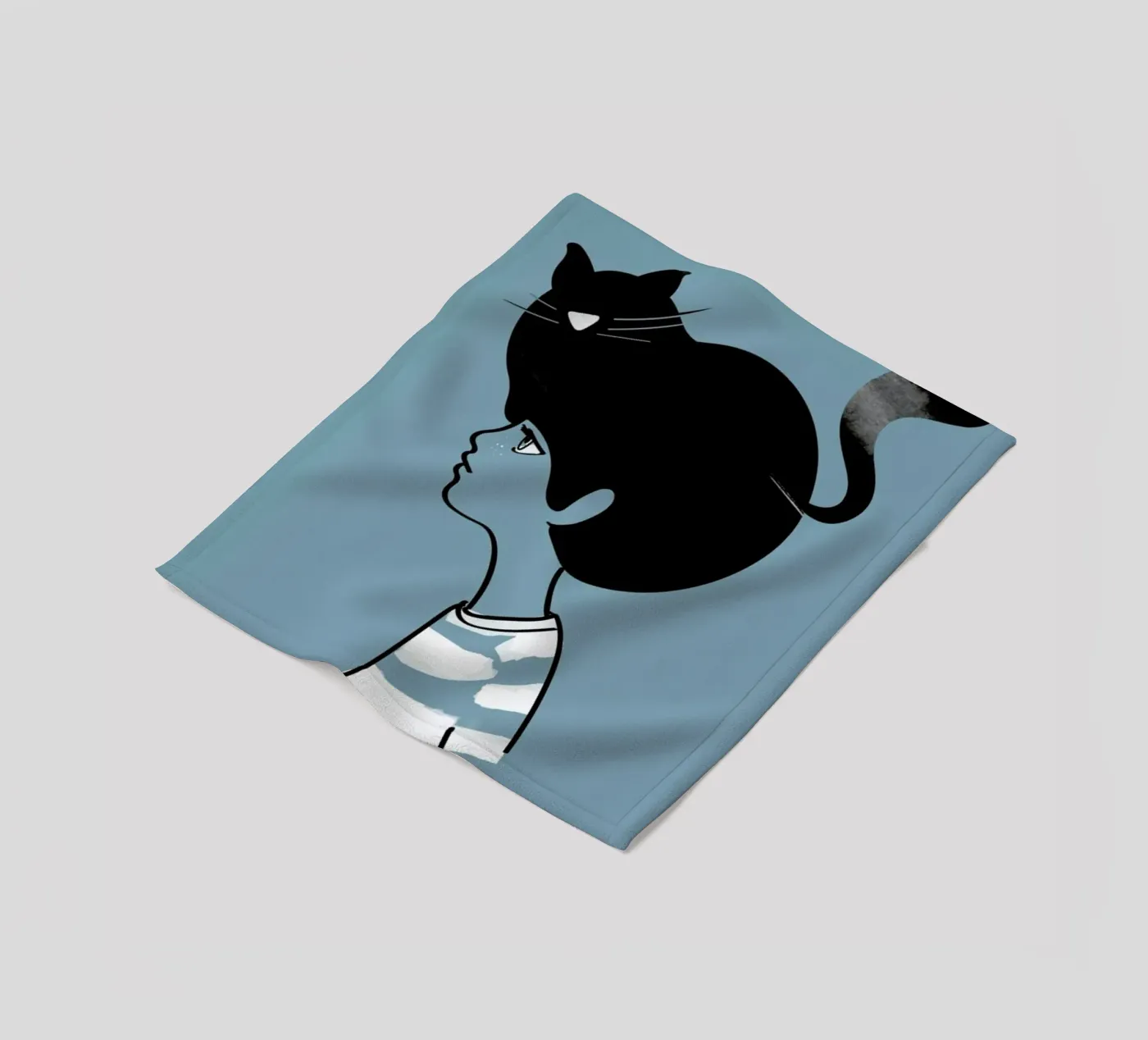 Cat Head Fleecedecke von Doozal