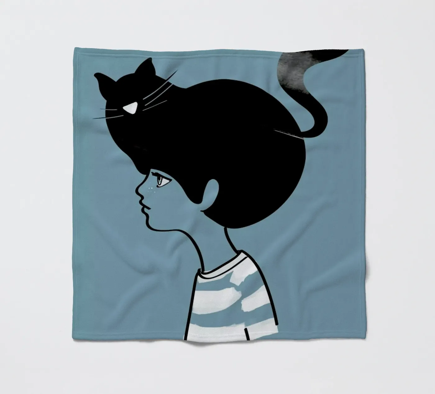 Cat Head Fleecedecke von Doozal