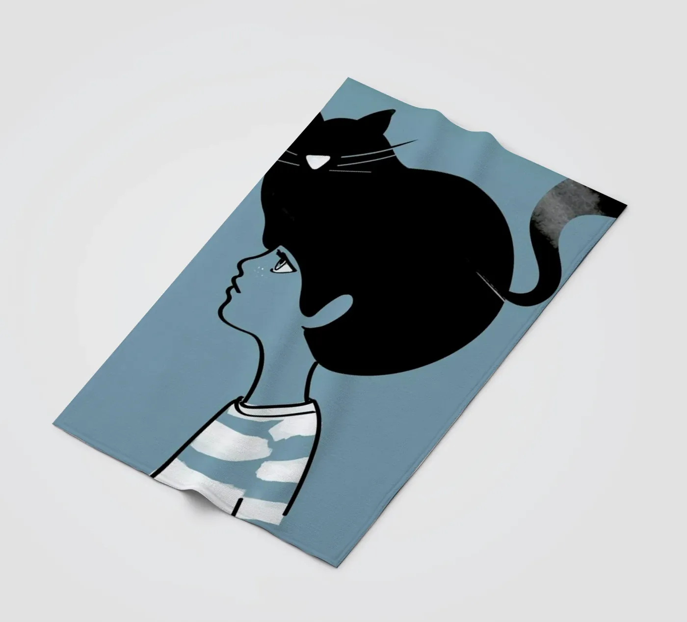 Cat Head Fleecedecke von Doozal