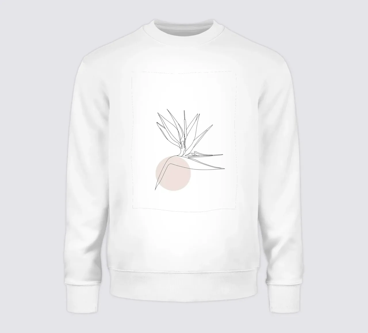 Uccello del Paradiso Line Art minimalista felpa da Viv Line Art