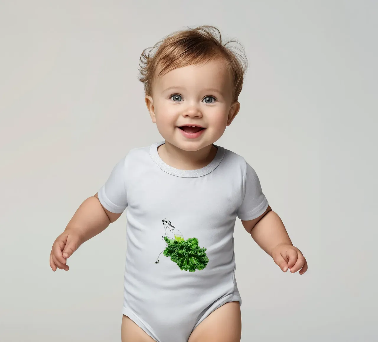 Kale in Repose body neonato maniche corte da Gretchen Roehrs